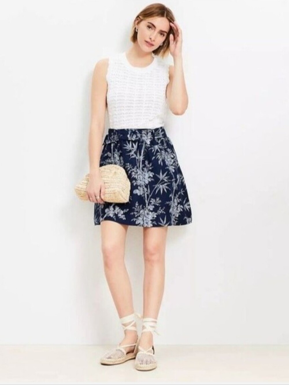 Palm Tree Mini Skirt